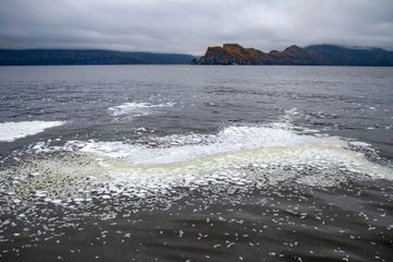 Au Kamtchatka, une nappe de pollution de 40 kilomètres de long à la dérive sur l'océan