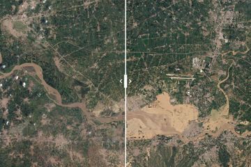 Avant/Après : ces images aériennes montrent le chaos causé par les inondations au Pakistan