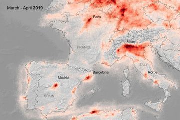 Avant/Après : la pollution de l'air baisse dans les grandes villes d'Europe