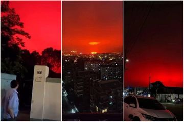 En Chine, le ciel devient rouge