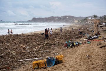 En images : le sud du Mexique défiguré par l'ouragan Agatha
