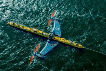 La turbine qui capte l'énergie de la mer