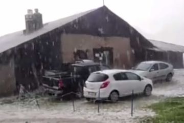Une tempête de grêle apocalyptique s'abat sur le nord de Italie