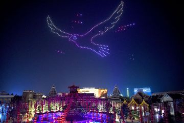 Chine : mieux que les feux d'artifices, un spectacle de drones