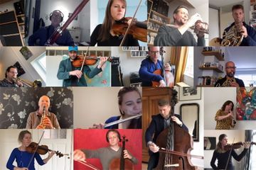 Confiné, l'orchestre philharmonique de Rotterdam joue 