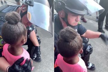 À Houston, échange bouleversant entre un policier blanc et une petite fille noire de 5 ans
