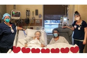 Atteint du coronavirus, un couple marié depuis 63 ans réuni pour un dîner romantique à l'hôpital