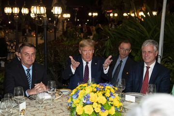 Dîner à Mar-a-Lago pour Jair Bolsonaro et Donald Trump