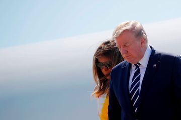 Donald et Melania Trump, deux Américains à Biarritz