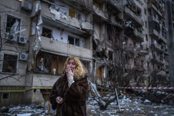 En images, la vie menacée des Ukrainiens