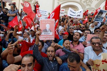 En Tunisie, démonstration de force de plus de 5000 partisans du président Saied