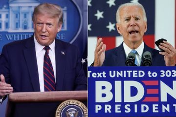 Facebook ajoute une mention aux publications de Trump et Biden