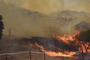 Grèce : un incendie a menacé le site archéologique de Mycènes