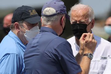 Joe Biden en Louisiane au chevet des victimes de l'ouragan Ida