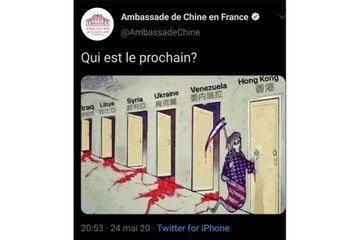 L'ambassade de Chine en France publie une caricature polémique puis parle de 