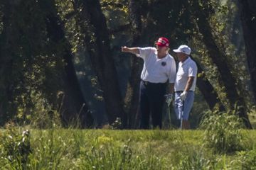 Sortie au golf pour Donald Trump