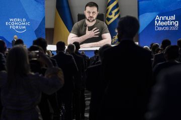 Ukraine: Zelensky réclame à Davos des sanctions «maximum» contre la Russie
