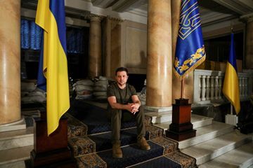 Zelensky : «On n'est pas dans un film, je ne suis pas une icône, l'Ukraine en est une»