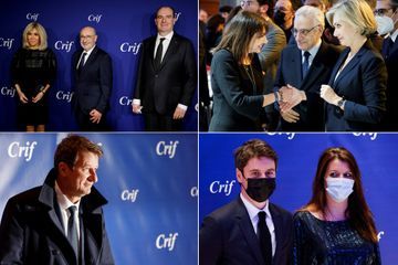 Brigitte Macron, Jean Castex et des candidats à la présidentielle ensemble au dîner du Crif
