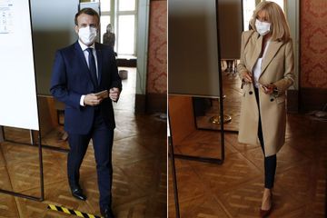 Emmanuel et Brigitte Macron au Touquet pour le second tour des municipales