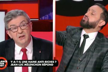 Laïcité, police, évasion fiscale... Mélenchon fait campagne dans l'émission de Hanouna