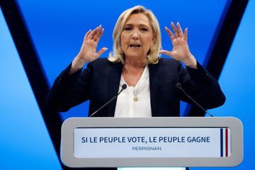 Marine Le Pen, dernier meeting à Perpignan