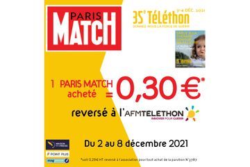 Paris Match s'engage aux côtés du Téléthon