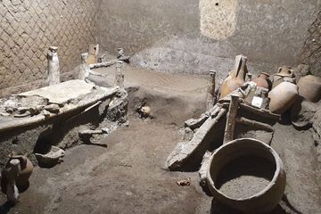 Une chambre d'esclaves découverte à Pompéi
