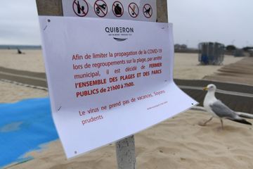 A Quiberon, plages, parcs et jardins interdits le soir