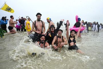 Dans la mer du Nord à 8°C, ils se jettent à l'eau