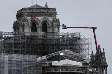 Démontage délicat de l'échafaudage de Notre-Dame de Paris