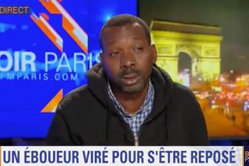 L'agent de propreté Adama Cissé au bord des larmes sur BFMTV