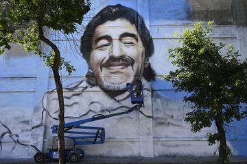 Diego Maradona, une fresque comme lieu de culte