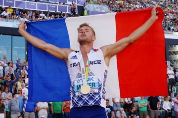 En images : l'émotion et la joie de Kevin Mayer, sacré champion du monde de décathlon