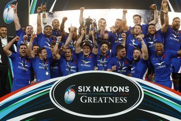 En images, les Bleus remportent le Tournoi des Six Nations
