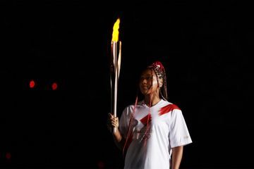 JO 2020 : l'émotion de Naomi Osaka, dernière relayeuse de la flamme olympique