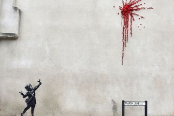 Banksy dévoile une nouvelle oeuvre à Bristol avant la Saint Valentin