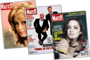 Dans les archives de Match - Cannes en 25 couvertures de Match