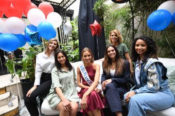 Amandine Petit fête son départ pour Miss Univers avec d'anciennes Miss