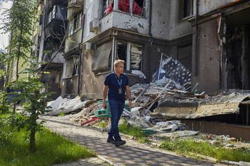 Ben Stiller en Ukraine et en Pologne auprès des réfugiés ayant fui la guerre