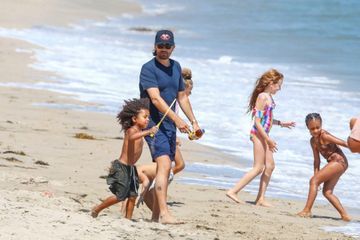 Escapade à la plage pour les enfants Kardashian-West