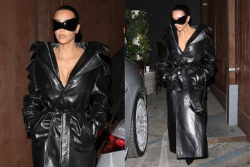 Kim Kardashian, tout de cuir vêtue