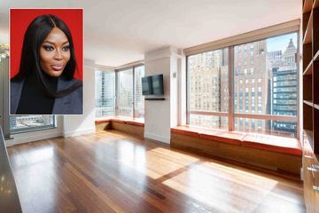 Naomi Campbell visite un appartement dans le sud de New York