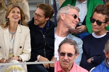 Ophélie Meunier, Denis Brogniart, Cristina Cordula... Les stars du PAF en couple à Roland-Garros