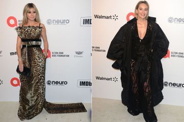 Sharon Stone et Heidi Klum brillent à la soirée d'Elton John