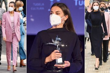 Letizia passe du rose au noir et de la Galice à la Navarre