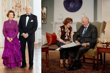 Sonja Harald V Norvege Portraits 2021 montage