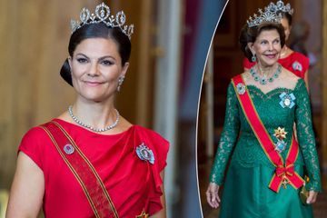 Victoria et Silvia ressortent -enfin- leurs diadèmes pour un dîner d’Etat