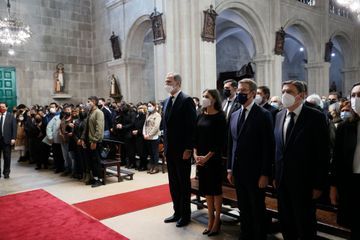 Letizia et Felipe VI aux funérailles des marins disparus du Villa de Pitanxo