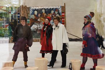 Sonja de Norvège et Stéphanie de Luxembourg à Venise, le même jour